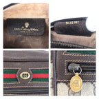 Gucci Sherry Line Brown Beige GG Supreme Canvas Leather Shoulder Bag Pochette