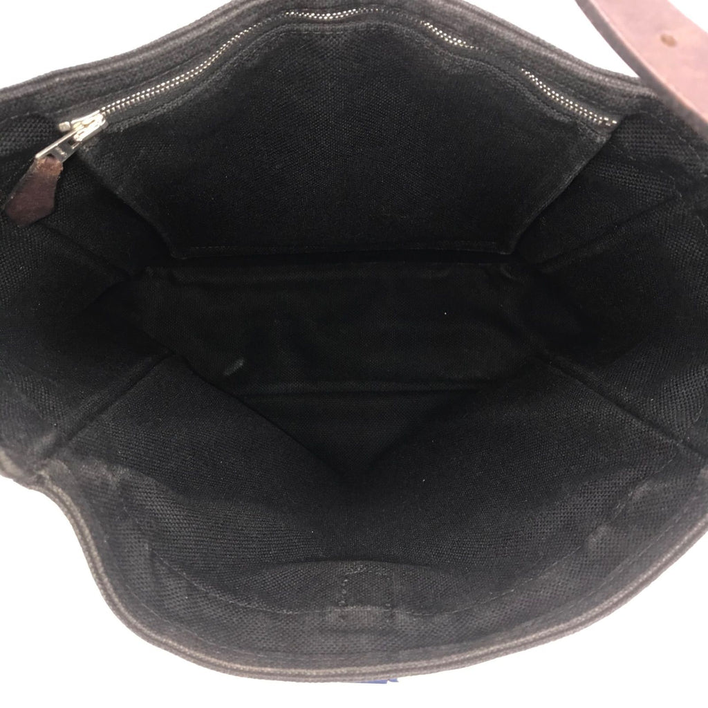 Hermes Canvas Marwari PM Shoulder Bag Black