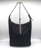 Hermes Canvas Marwari PM Shoulder Bag Black