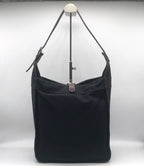 Hermes Canvas Marwari PM Shoulder Bag Black