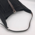 Hermes Canvas Marwari PM Shoulder Bag Black