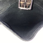 Hermes Canvas Marwari PM Shoulder Bag Black