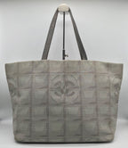 Chanel New Travel Line Tote Bag Gray