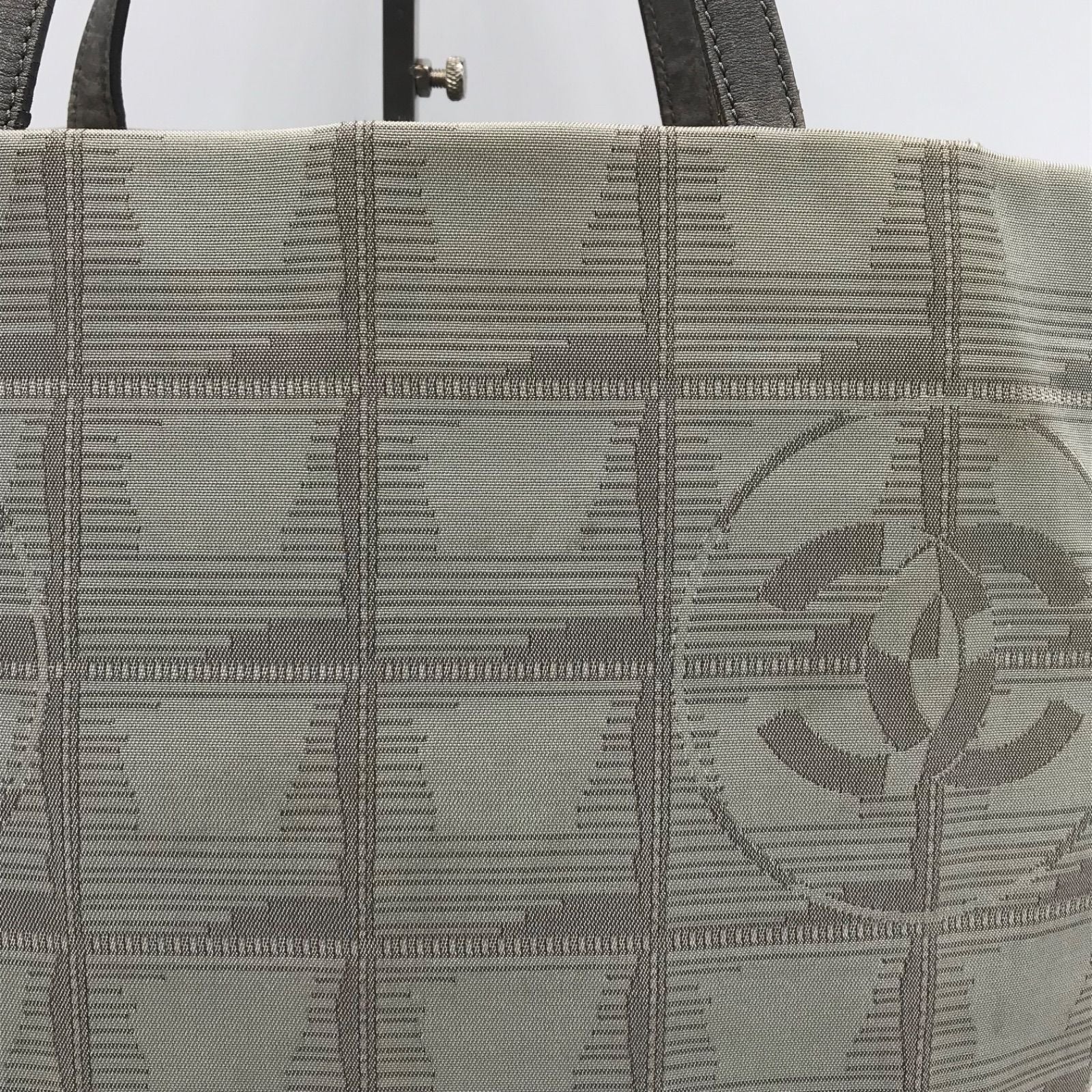 Chanel New Travel Line Tote Bag Gray — view 8