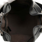 Fendi Mini Montresor Handbag Black Leather Faux Pearl