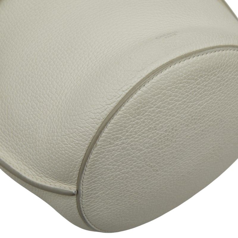 Celine Big Bag Bucket Nano Handbag White Leather