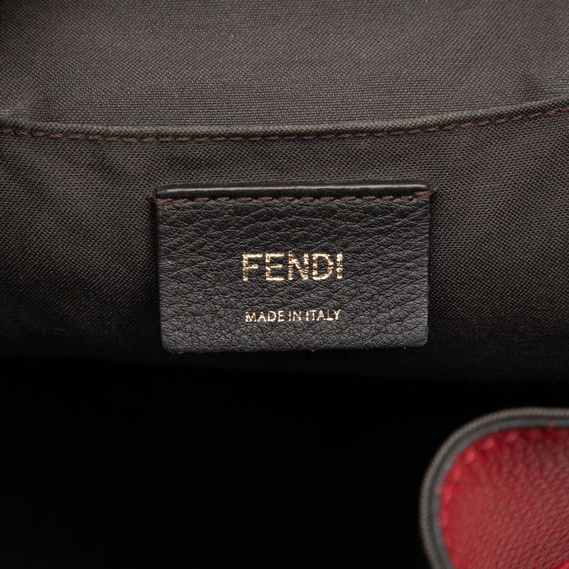Fendi IS Backpack Red Leather