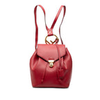 Fendi IS Backpack Red Leather