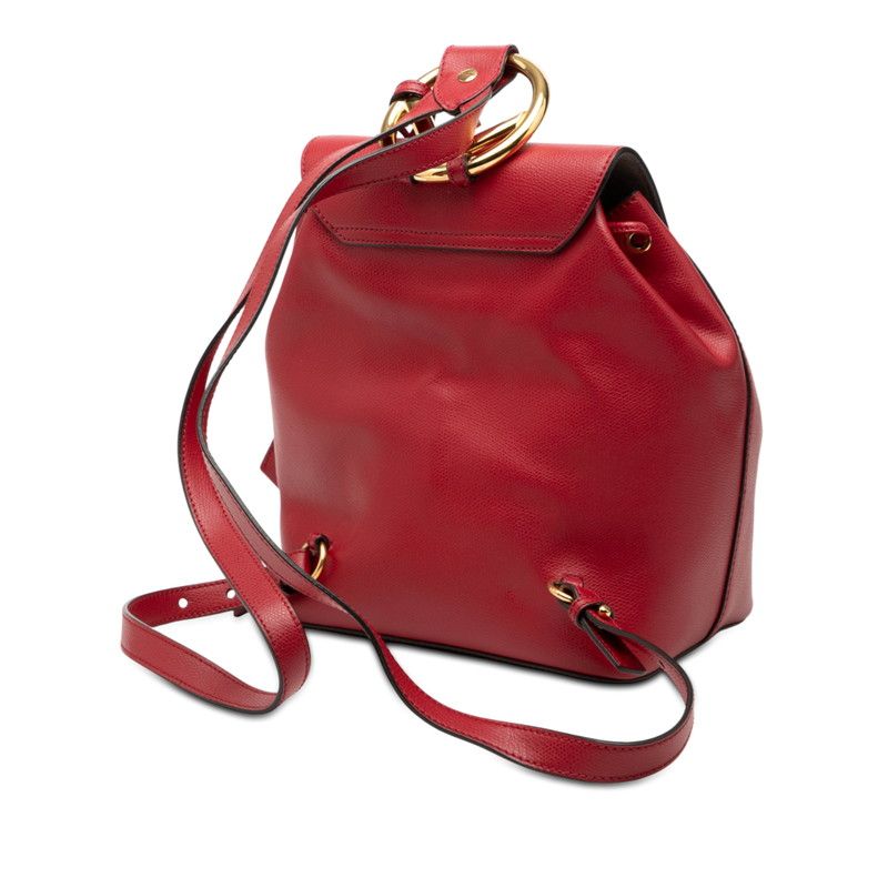 Fendi IS Backpack Red Leather