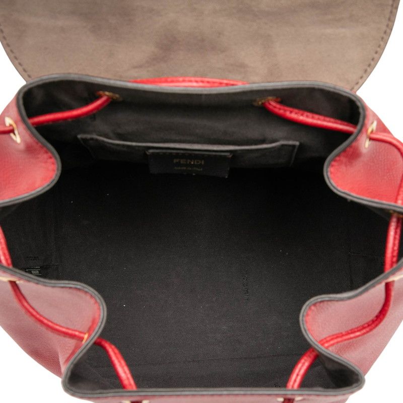 Fendi IS Backpack Red Leather