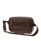 Gucci Anniversary Logo Waist Bag Brown Leather
