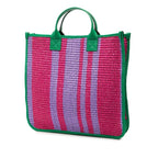 Gucci Children's Tote Bag Purple Green Fabric