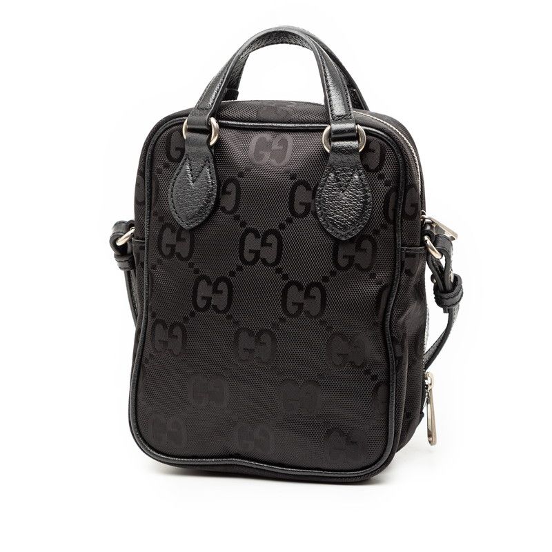 Gucci GG Nylon Off the Grid 2-Way Shoulder Bag Black