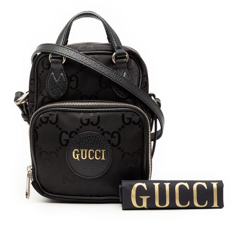Gucci GG Nylon Off the Grid 2-Way Shoulder Bag Black