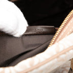 Loewe Repeat Anagram Handbag Pink Beige White Canvas Leather