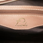 Loewe Repeat Anagram Handbag Pink Beige White Canvas Leather