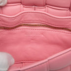 Bottega Veneta Maxi Intrecciato Padded Cassette Crossbody Shoulder Bag Pink