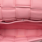 Bottega Veneta Maxi Intrecciato Padded Cassette Crossbody Shoulder Bag Pink