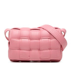 Bottega Veneta Maxi Intrecciato Padded Cassette Crossbody Shoulder Bag Pink
