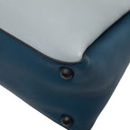 Bottega Veneta Piazza Top Handle Handbag Blue Leather
