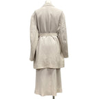 Hermes Skirt Suit Light Beige Wool — view 2