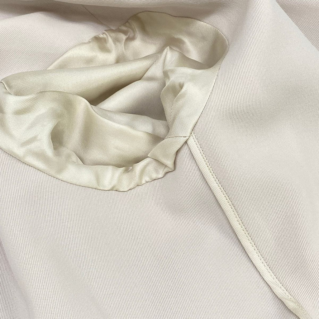 Hermes Skirt Suit Light Beige Wool — view 8