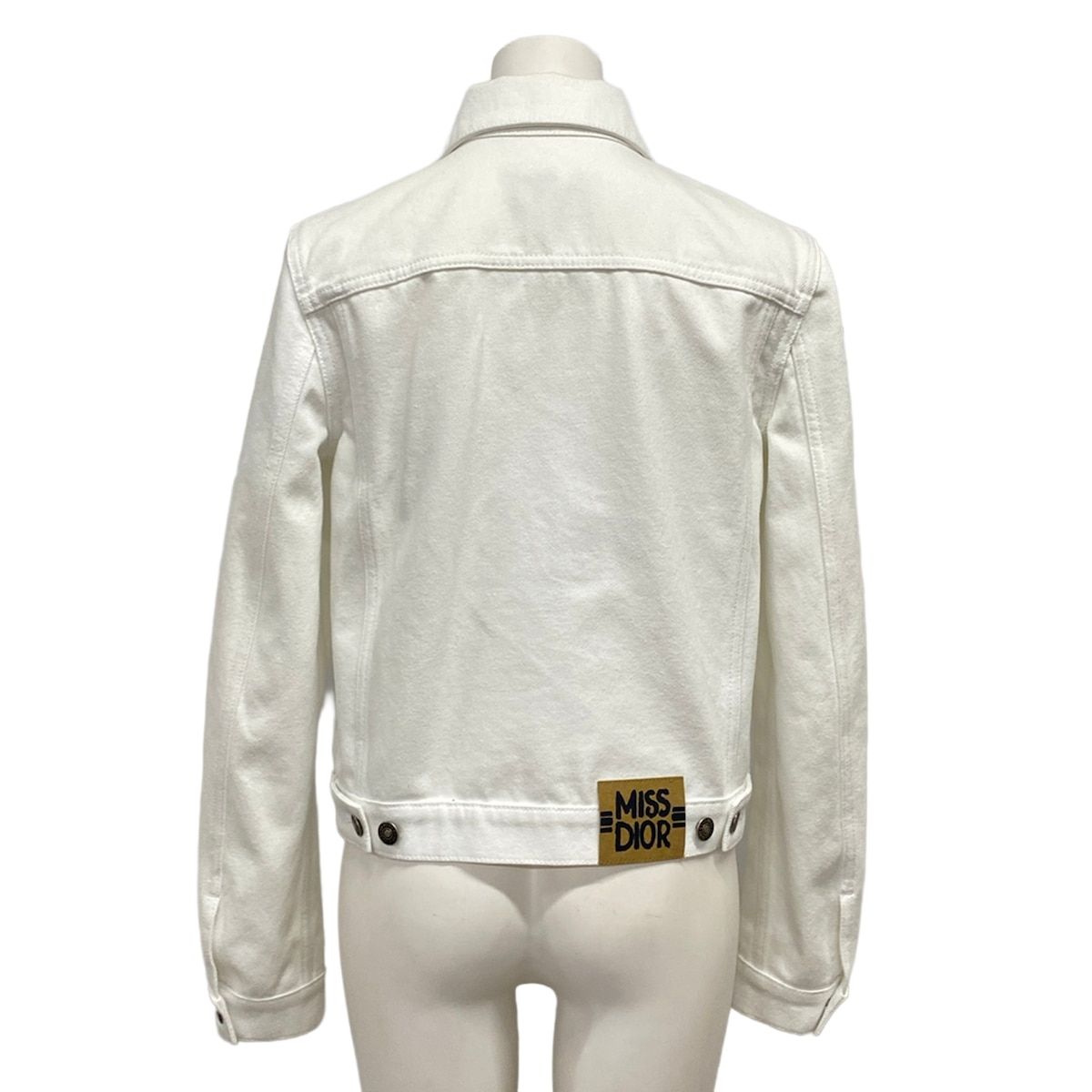Dior Jacket M White Long Sleeve Autumn Spring Denim Miss Graffiti Cotton — view 2