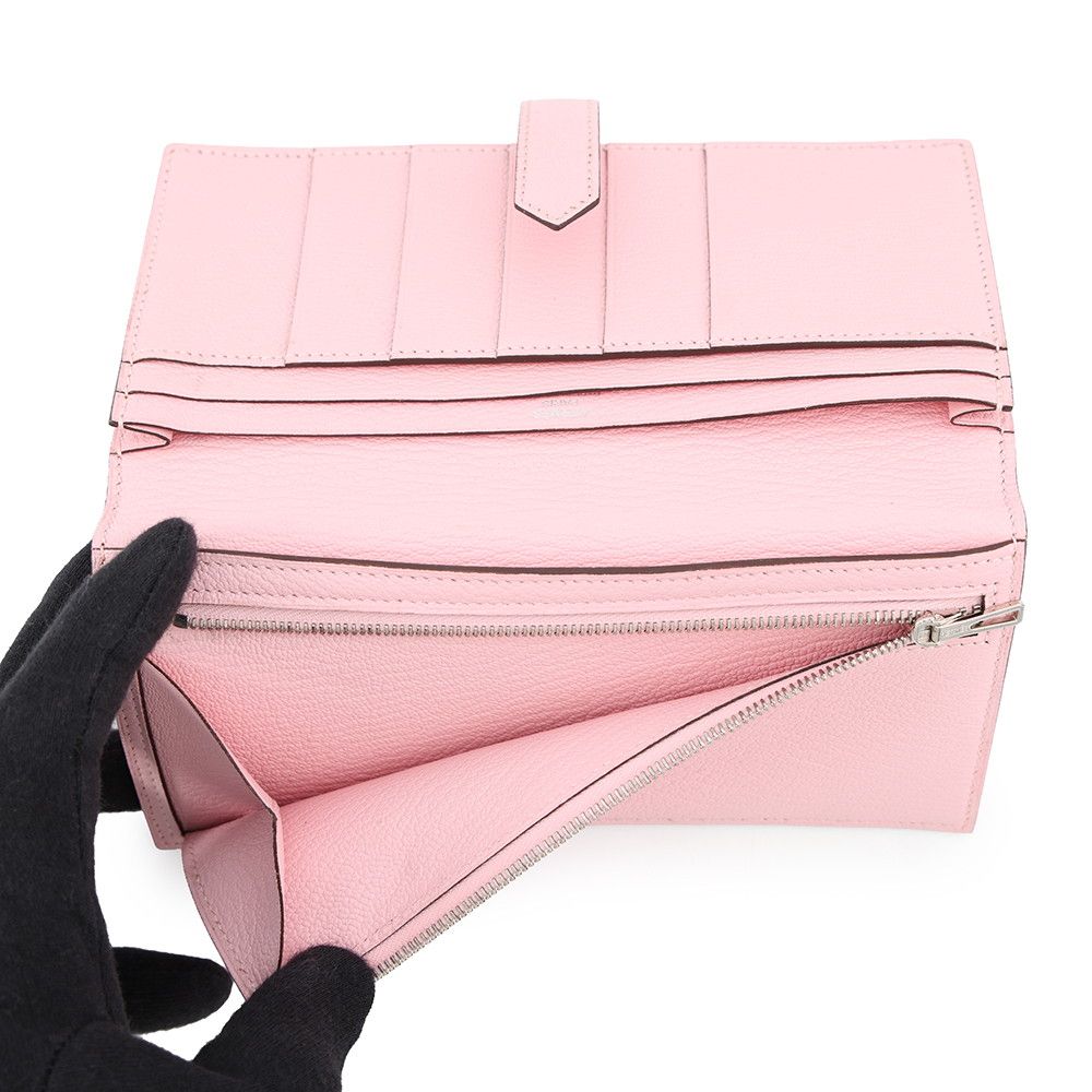 Hermes Wallet Bearn Souffle Ari Ro Zusakura Gold Chevre Mysore