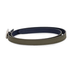Hermes Belt Maillon Reversible Vert Veronese Blue Saffiano Silver Swift Epsom 70
