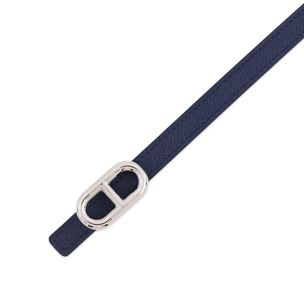 Hermes Belt Maillon Reversible Vert Veronese Blue Saffiano Silver Swift Epsom 70
