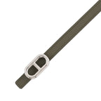 Hermes Belt Maillon Reversible Vert Veronese Blue Saffiano Silver Swift Epsom 70