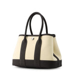 Hermes Tote Bag Neo Garden 23 Party Vanilla Beblanc Silver Toile Officier