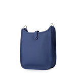 Hermes Shoulder Bag Evelyne TPM 111 Amazon Blue Tie Silver Taurillon Clemence