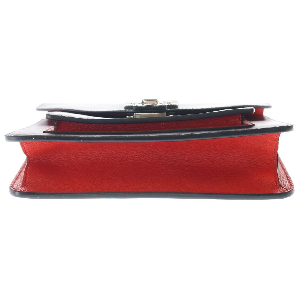 Louis Vuitton Epi Neo Monceau 2-Way Shoulder Bag Black Red Noir Leather Silver