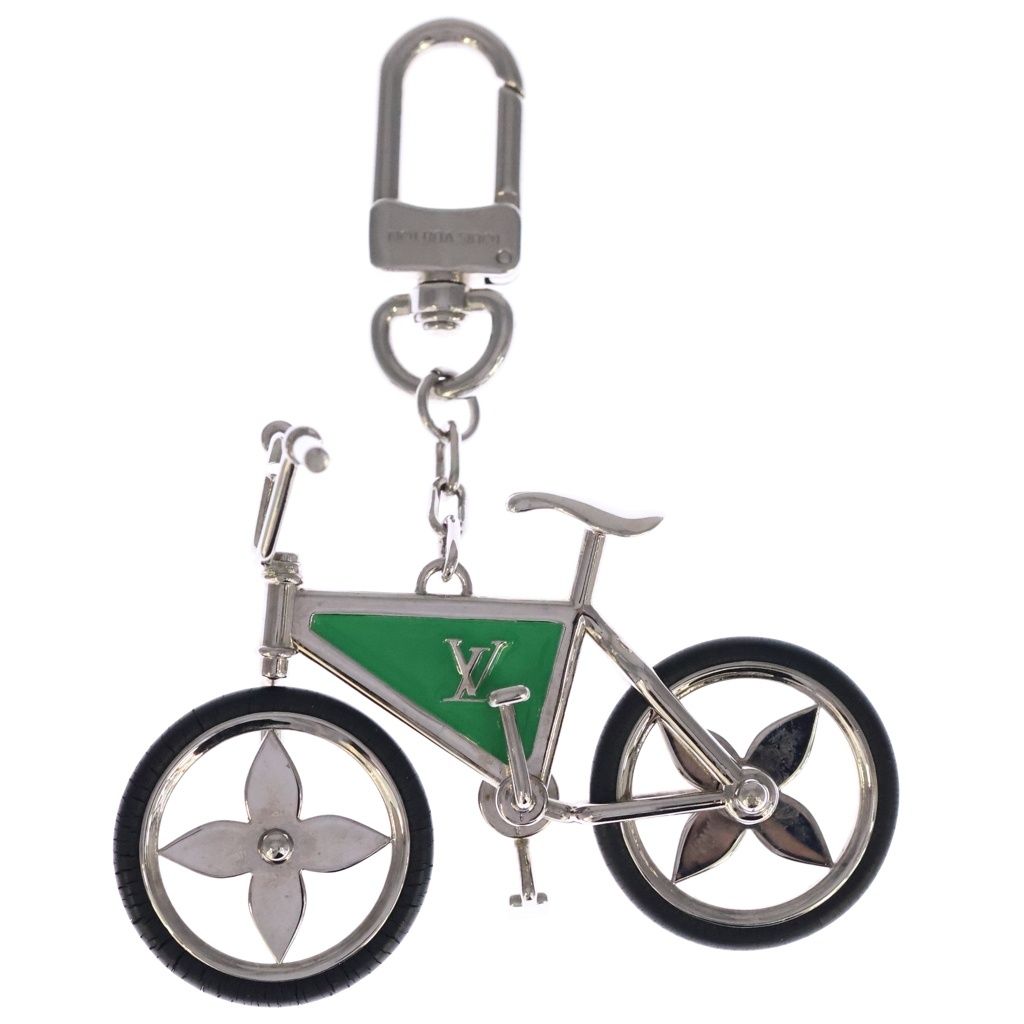 Louis Vuitton Key Holder Sac Bike Bag Charm Silver