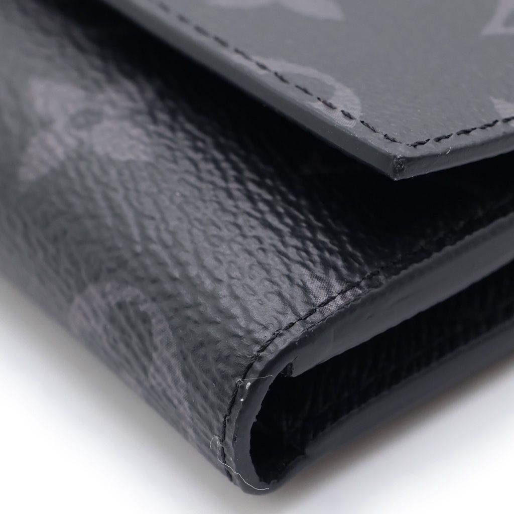 Louis Vuitton Monogram Eclipse Victor Wallet Leather Black