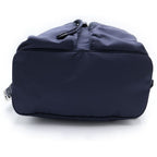 Prada Tessuto Nylon Logo Triangle Plate Backpack Navy Silver