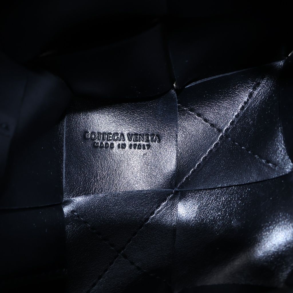 Bottega Veneta Small Cassette Mini Shoulder Bag Black Leather