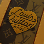 Louis Vuitton Monogram Stripe Randonnee Messenger Shoulder Bag Brown Leather