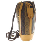 Louis Vuitton Monogram Stripe Randonnee Messenger Shoulder Bag Brown Leather