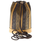 Louis Vuitton Monogram Stripe Randonnee Messenger Shoulder Bag Brown Leather