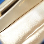 Chanel Mini Quilted CC Logo Cocobol Chain Shoulder Bag Gold Lambskin Blue