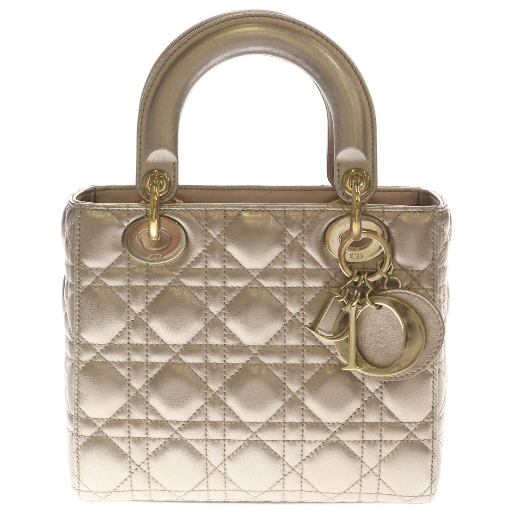 Dior Lady Dior MY Abcdior My Abc Small Gold Cannage Handbag
