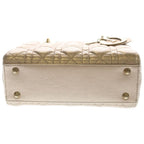 Dior Lady Dior MY Abcdior My Abc Small Gold Cannage Handbag