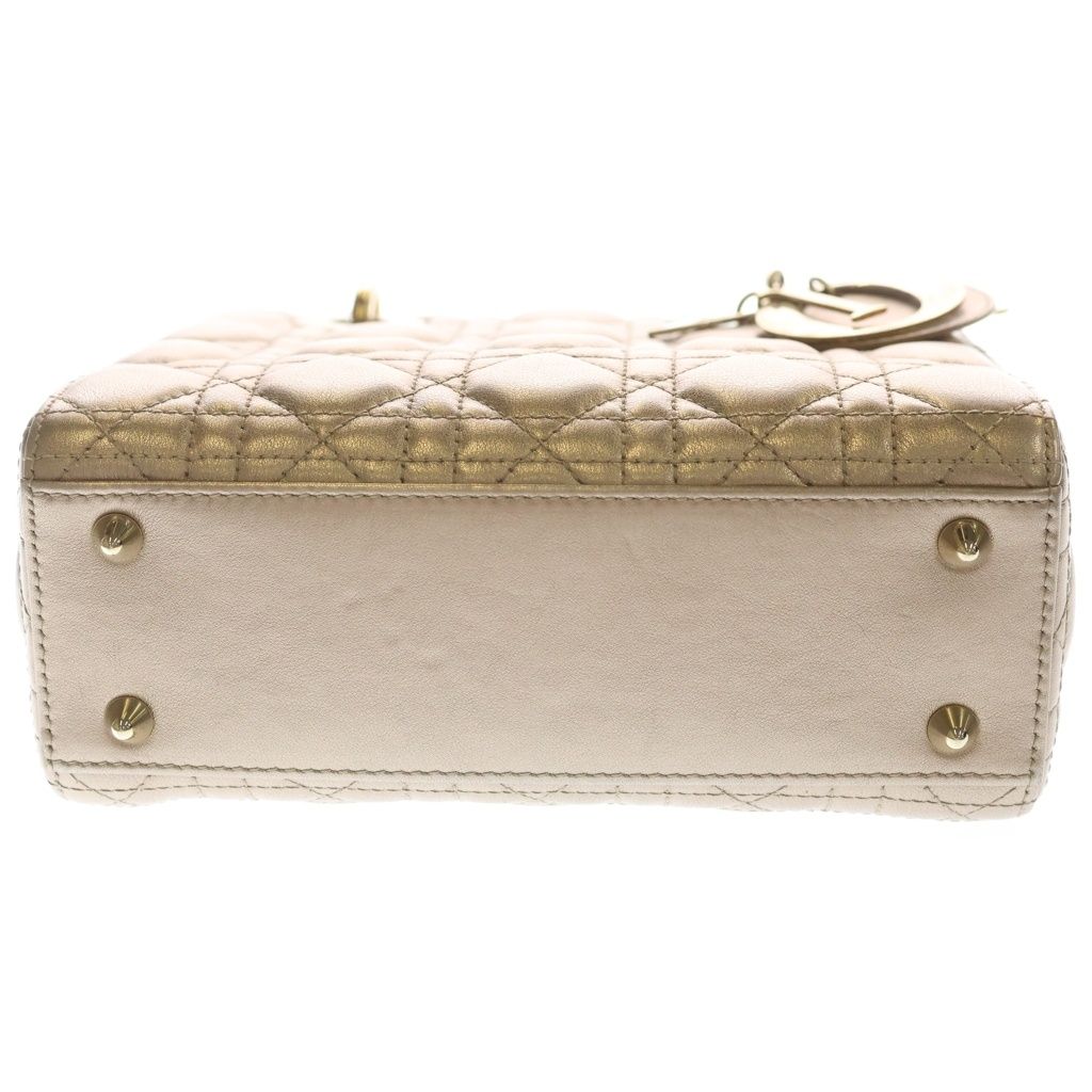 Dior Lady Dior MY Abcdior My Abc Small Gold Cannage Handbag