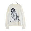 Dior Animal Logo Crew Neck Sweater Knit White
