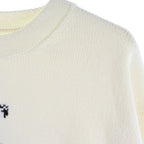 Dior Animal Logo Crew Neck Sweater Knit White — view 4
