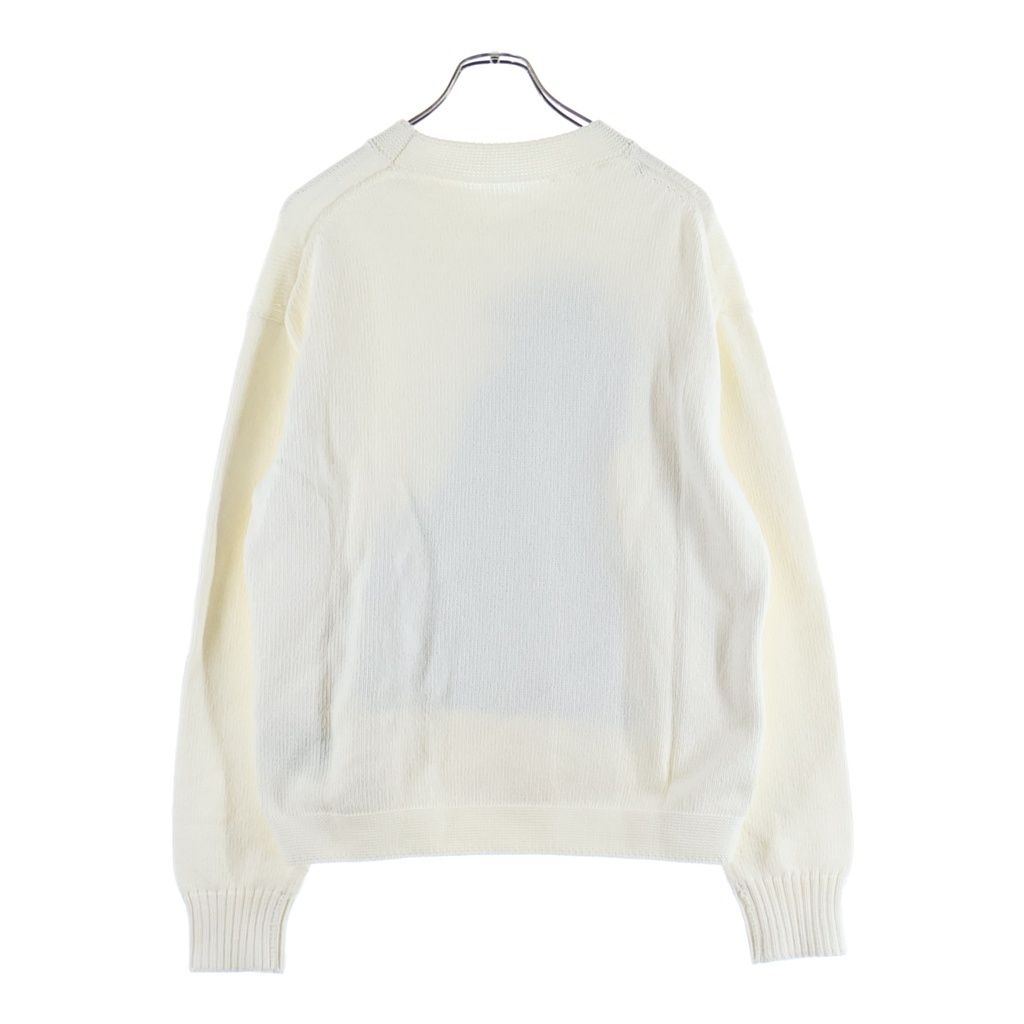 Dior Animal Logo Crew Neck Sweater Knit White — view 2
