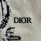 Dior Animal Logo Crew Neck Sweater Knit White — view 7