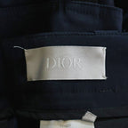 Dior Logo Patch Cotton Cargo Pants Navy — view 7